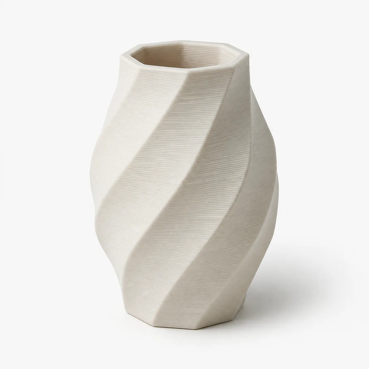 Printable vase 3D model render for JPG to STL checking